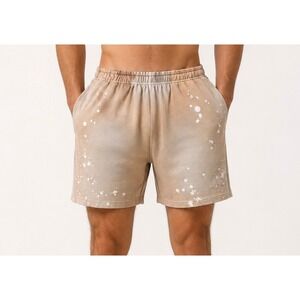General Admission‎ Mens Shorts Bleached Sweat Tan Large
